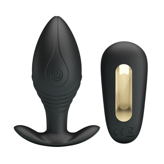 Pretty Love Regina Anal Plug Rechargeable Vibrator Black | Niks.fi verkkokauppa