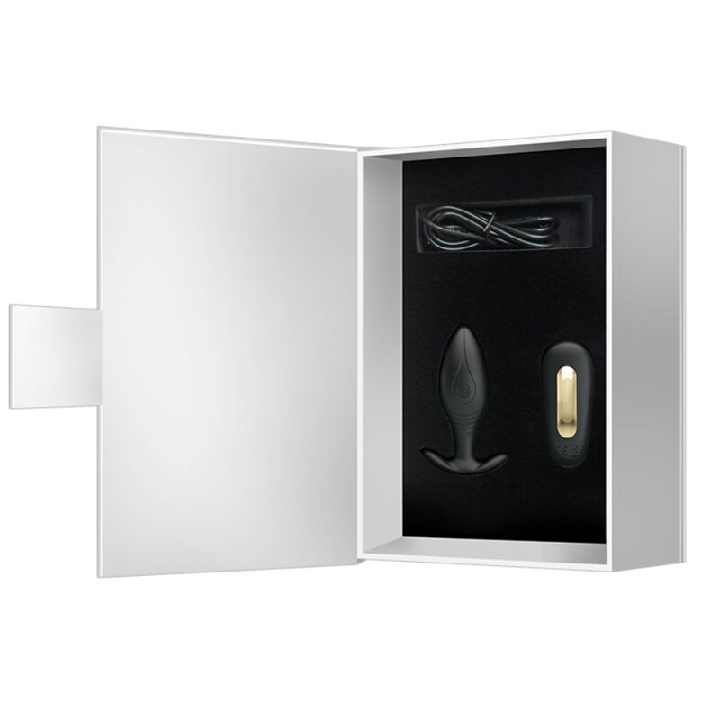 Pretty Love Regina Anal Plug Rechargeable Vibrator Black | Niks.fi verkkokauppa