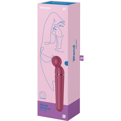 Satisfyer Planet Wand-Er Vibrator Massager Berry | Niks.fi verkkokauppa
