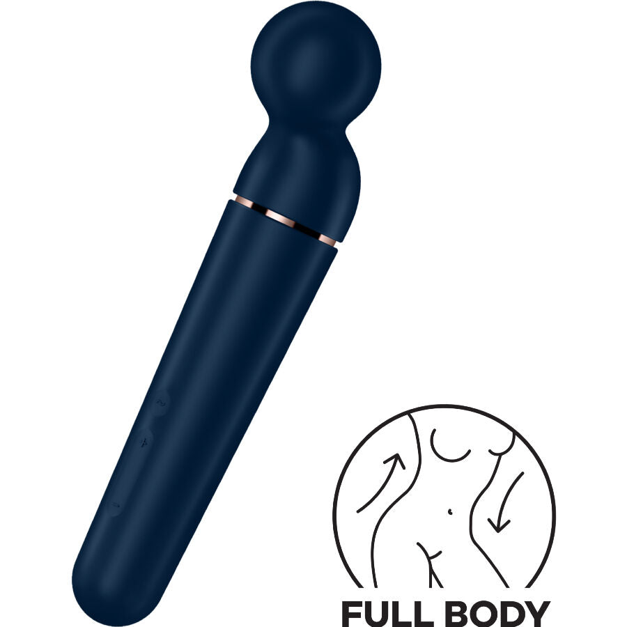 Satisfyer Planet Wand-Er Vibrator Massager Blue | Niks.fi verkkokauppa