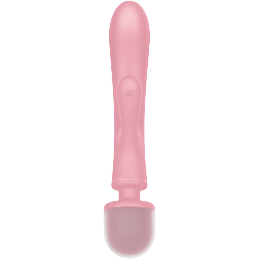 Satisfyer Triple Lover Rabbit Vibrator Massager Pink | Niks.fi verkkokauppa