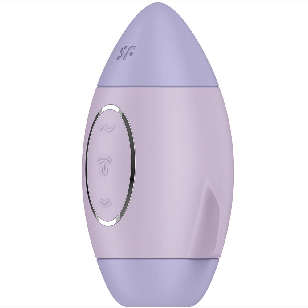 Satisfyer Mission Control Lilac Small Double Impulse Vibrator | Niks.fi verkkokauppa
