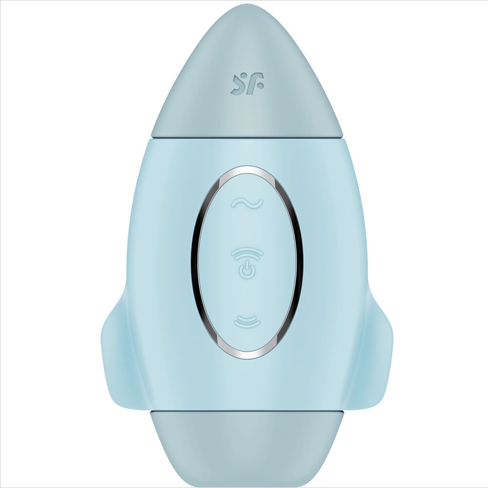 Satisfyer Mission Control Blue Small Double Impulse Vibrator | Niks.fi verkkokauppa
