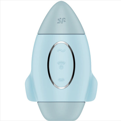 Satisfyer Mission Control Blue Small Double Impulse Vibrator | Niks.fi verkkokauppa