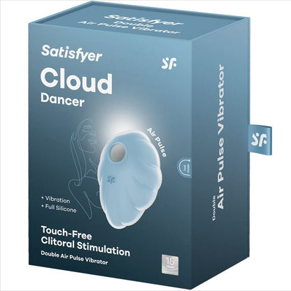 Satisfyer Cloud Dancer Blue Air Pulse Vibrator | Niks.fi verkkokauppa