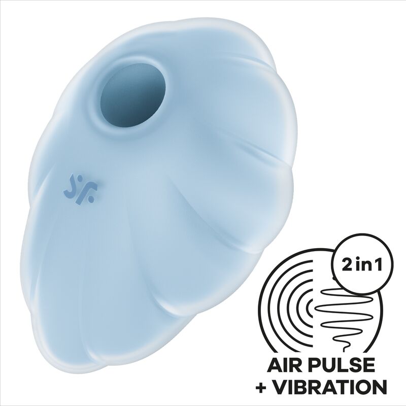 Satisfyer Cloud Dancer Blue Air Pulse Vibrator | Niks.fi verkkokauppa
