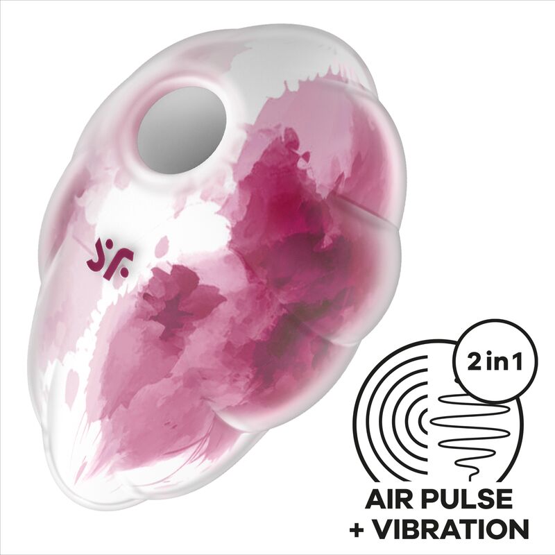 Satisfyer Cloud Dancer Red Vibrator Air Pulse | Niks.fi verkkokauppa
