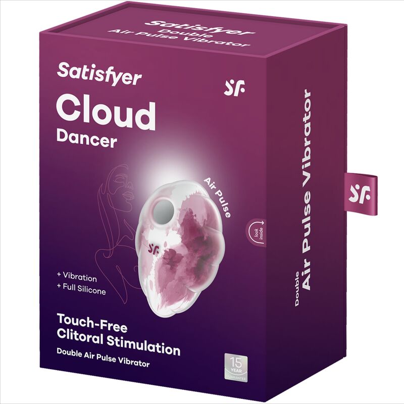 Satisfyer Cloud Dancer Red Vibrator Air Pulse | Niks.fi verkkokauppa