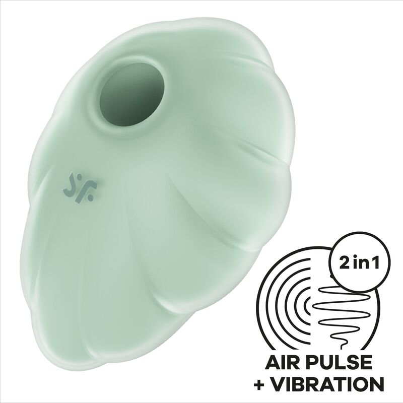 Satisfyer Cloud Dancer Green Air Pulse Vibrator | Niks.fi verkkokauppa