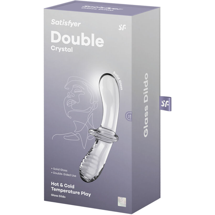 Satisfyer Double Crystal Dildo Transparent | Niks.fi verkkokauppa