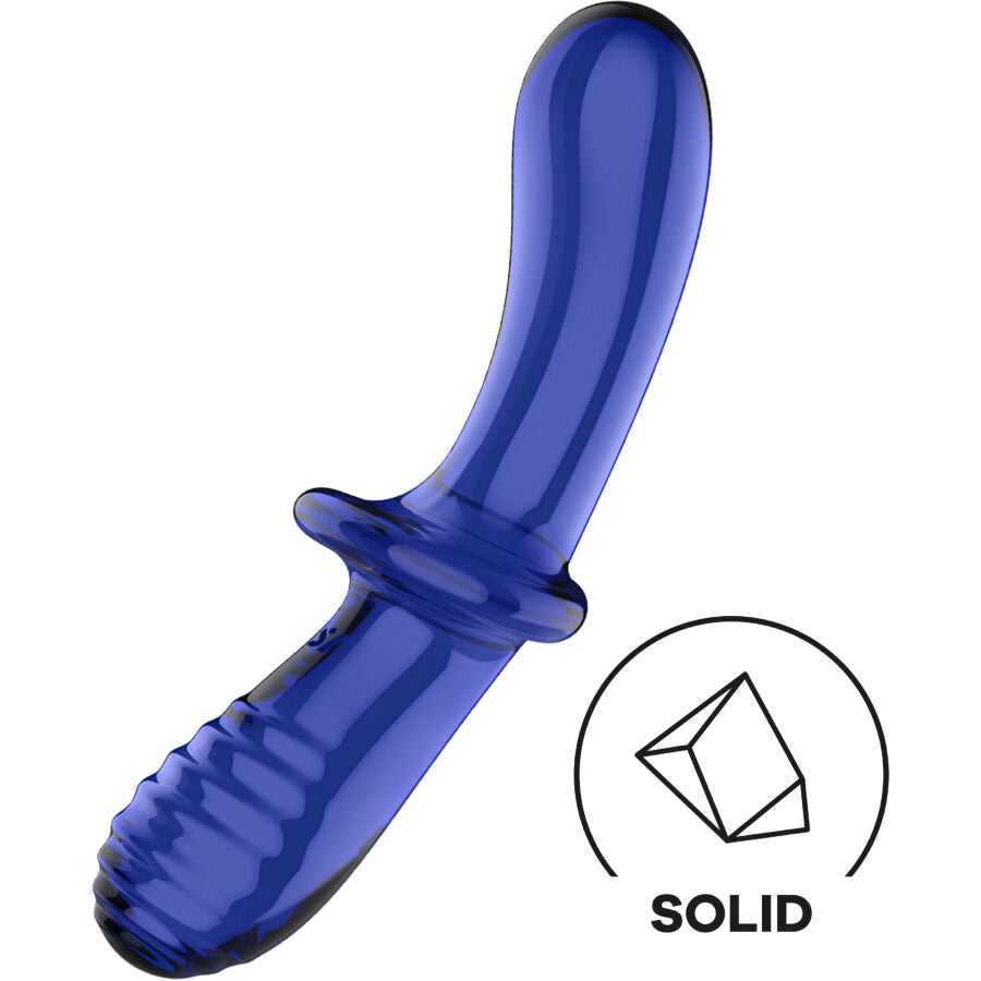 Satisfyer Double Crystal Dildo Blue | Niks.fi verkkokauppa