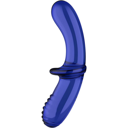 Satisfyer Double Crystal Dildo Blue | Niks.fi verkkokauppa