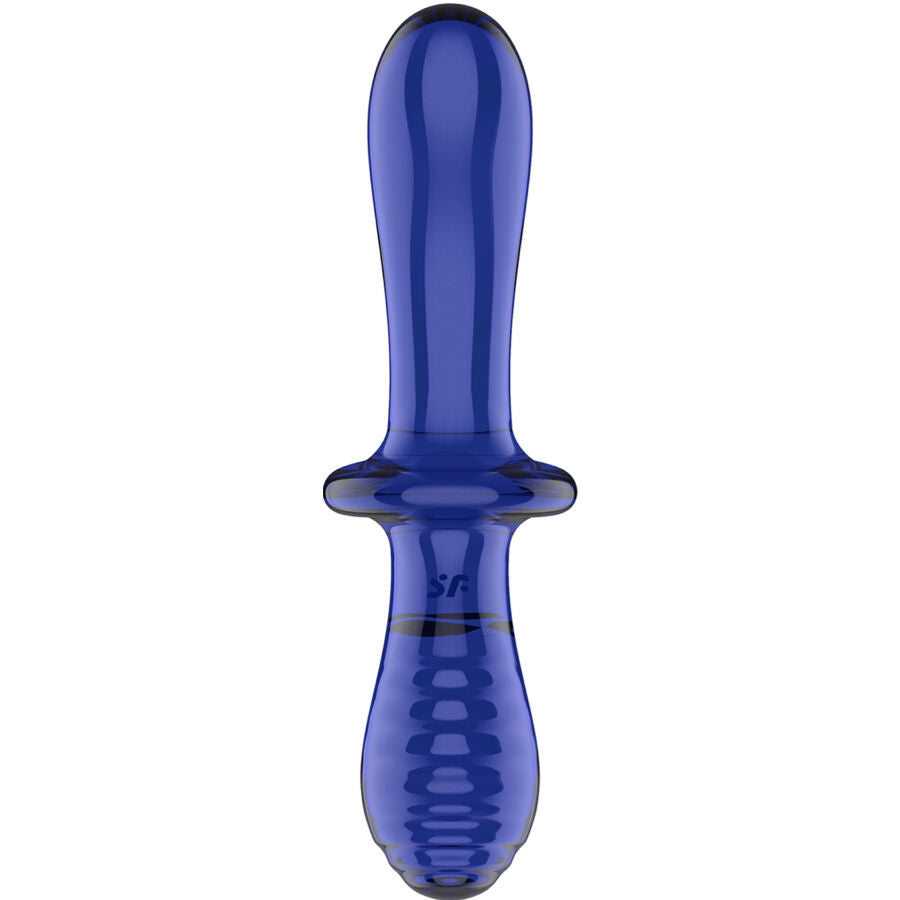 Satisfyer Double Crystal Dildo Blue | Niks.fi verkkokauppa