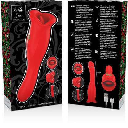 Mia Siena Triple Pleasure Vibrating + Biting | Niks.fi verkkokauppa
