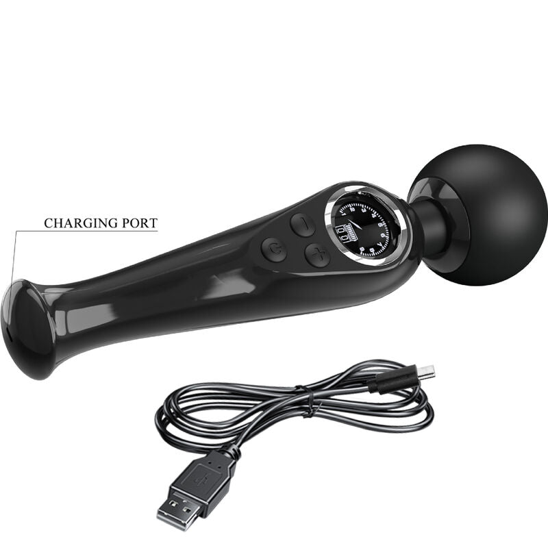 Pretty Love Skyler Vibrator Wand Black | Niks.fi verkkokauppa