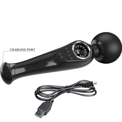 Pretty Love Skyler Vibrator Wand Black | Niks.fi verkkokauppa