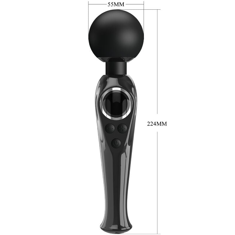 Pretty Love Skyler Vibrator Wand Black | Niks.fi verkkokauppa