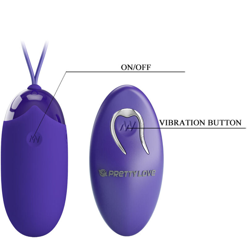Pretty Love Berger Youth Violating Egg Remote Control Violet | Niks.fi verkkokauppa