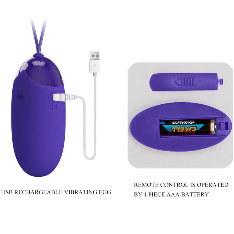 Pretty Love Berger Youth Violating Egg Remote Control Violet | Niks.fi verkkokauppa