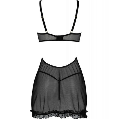 Passion Marina Camison & Thong Black S/M | Niks.fi verkkokauppa