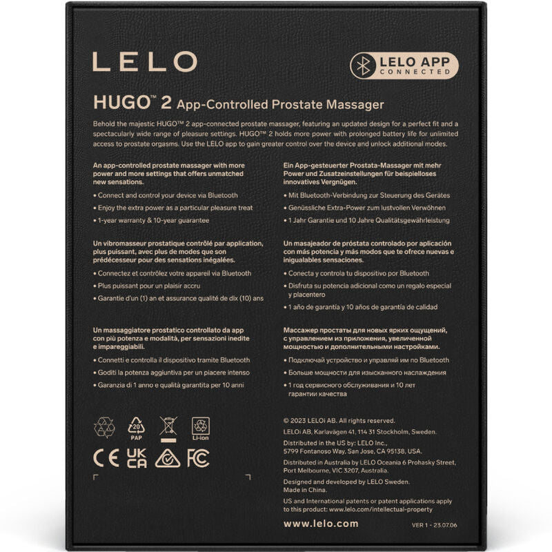 Lelo Hugo 2 Green Prostate Massager | Niks.fi verkkokauppa