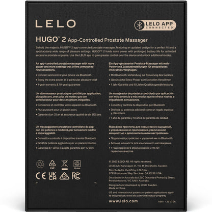 Lelo Hugo 2 Green Prostate Massager | Niks.fi verkkokauppa