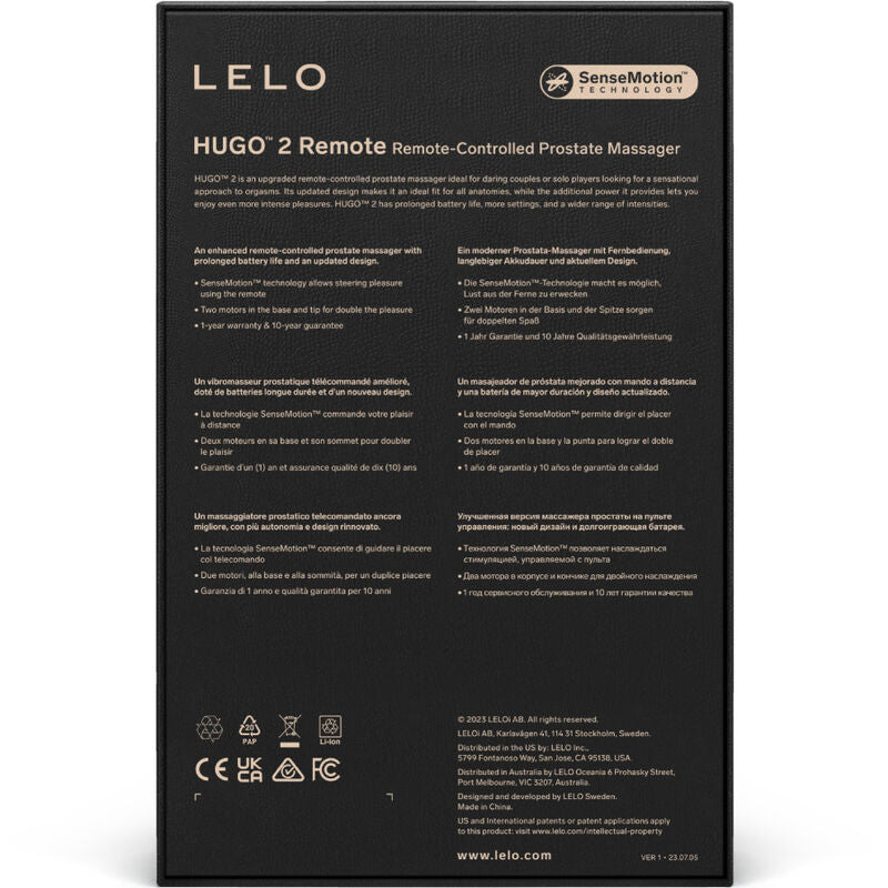 Lelo Hugo 2 Green Remote Control Prostate Massager | Niks.fi verkkokauppa