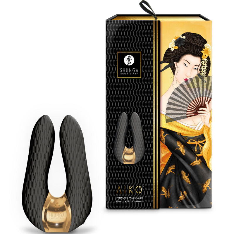 Shunga Aiko Intimate Massager Black | Niks.fi verkkokauppa