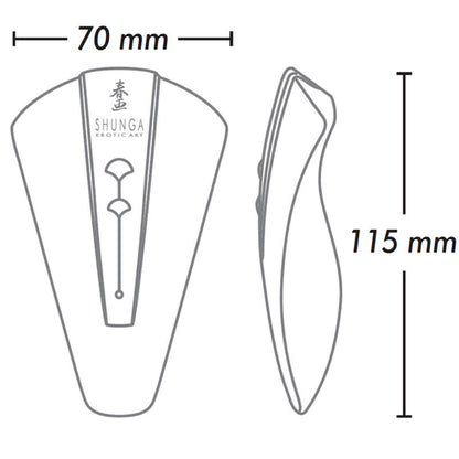 Shunga Obi Intimate Massager Black | Niks.fi verkkokauppa