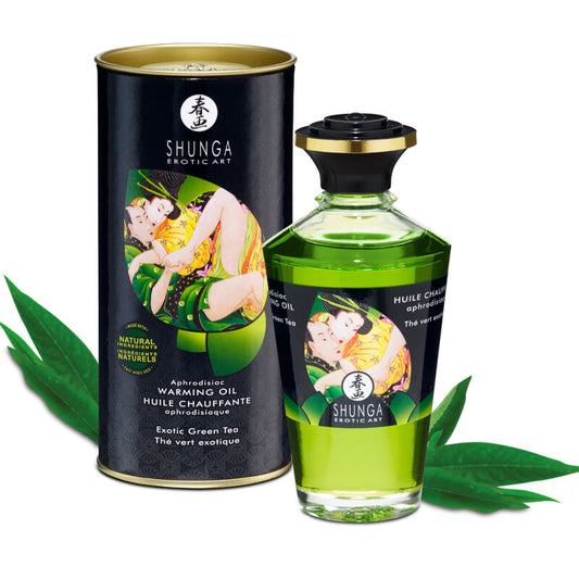 Organic Vihreä Tee lämmittävä Hierontaöljy 100 Ml | Niks.fi verkkokauppa