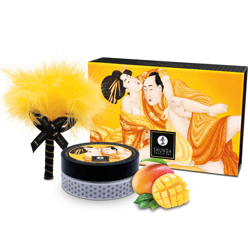 Shunga Edible Massage Powder Kit Mango | Niks.fi verkkokauppa
