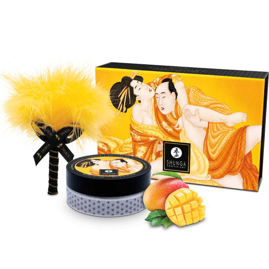 Shunga Edible Massage Powder Kit Mango | Niks.fi verkkokauppa