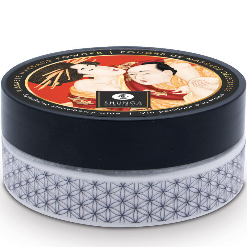 Shunga Strawberry Edible Massage Powder Kit | Niks.fi verkkokauppa