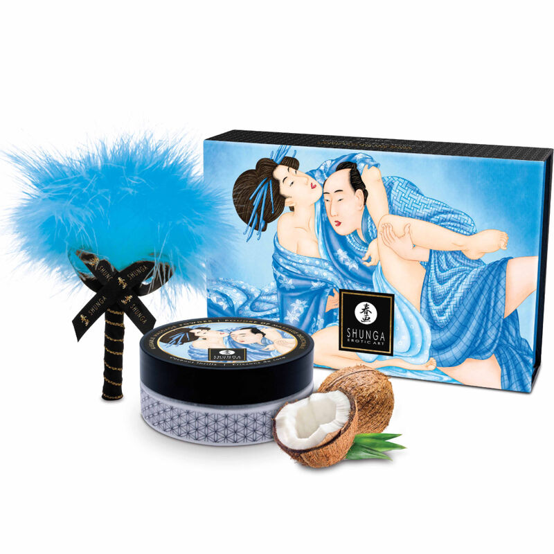 Shunga Edible Coconut Massage Powder Kit | Niks.fi verkkokauppa