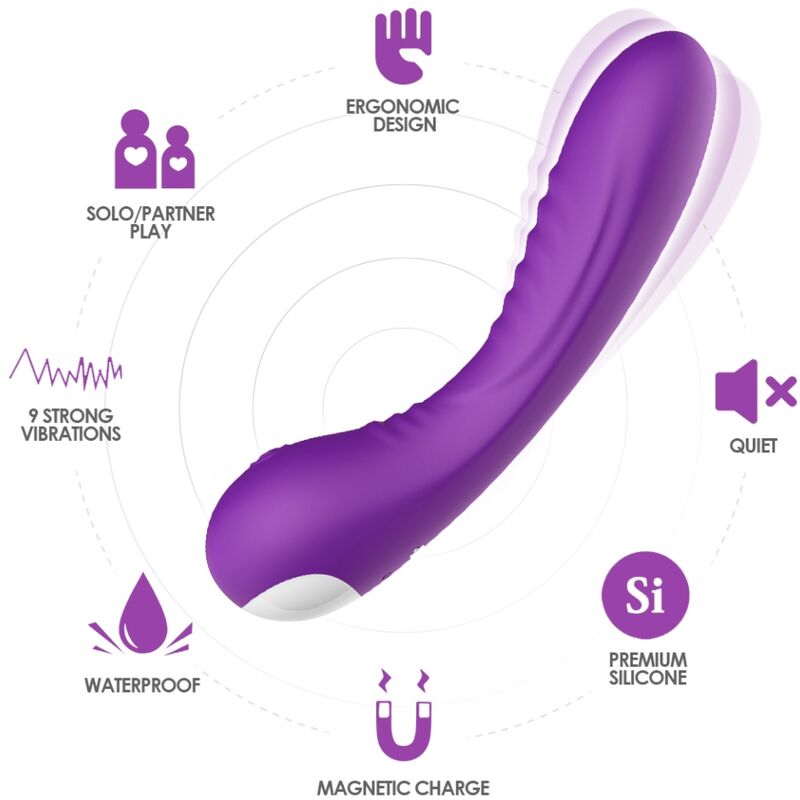 Armony Legend Vibrator Silicone Purple | Niks.fi verkkokauppa