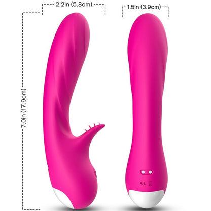 Armony Romance Vibrator With Stimulator Fuchsia | Niks.fi verkkokauppa