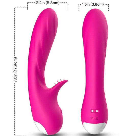 Armony Romance Vibrator With Stimulator Fuchsia | Niks.fi verkkokauppa
