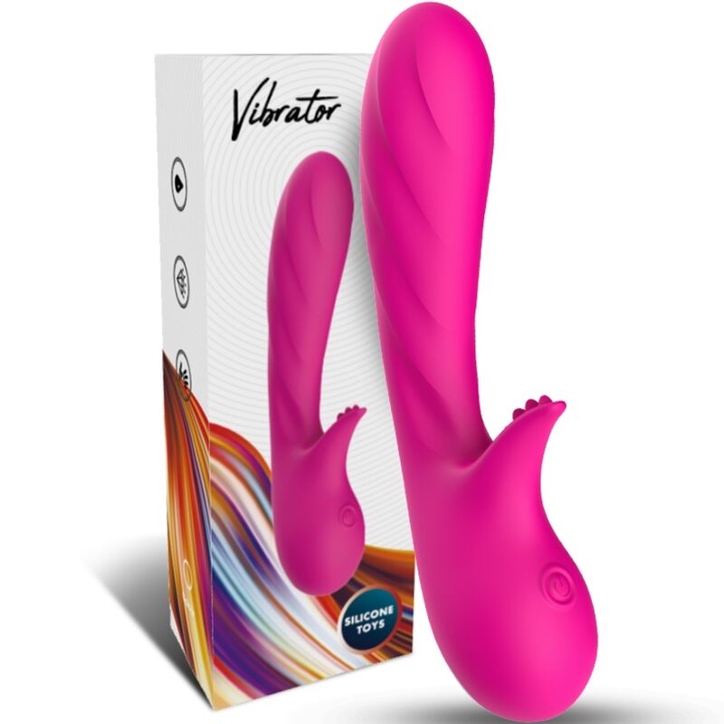 Armony Romance Vibrator With Stimulator Fuchsia | Niks.fi verkkokauppa