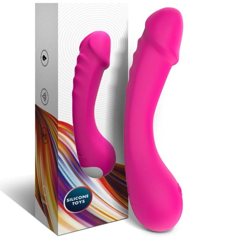 Armony Dildo Vibrator G-Spot Silicone Fuchsia | Niks.fi verkkokauppa
