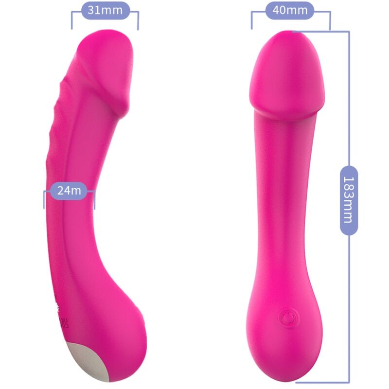 Armony Dildo Vibrator G-Spot Silicone Fuchsia | Niks.fi verkkokauppa