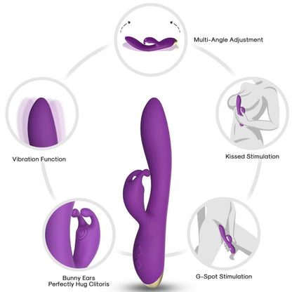 Bonnie Vibraattori Rabbit - Purppura | Niks.fi verkkokauppa