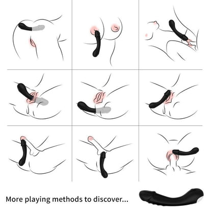 Armony Dildo Vibrator G-Spot Silicone Black | Niks.fi verkkokauppa