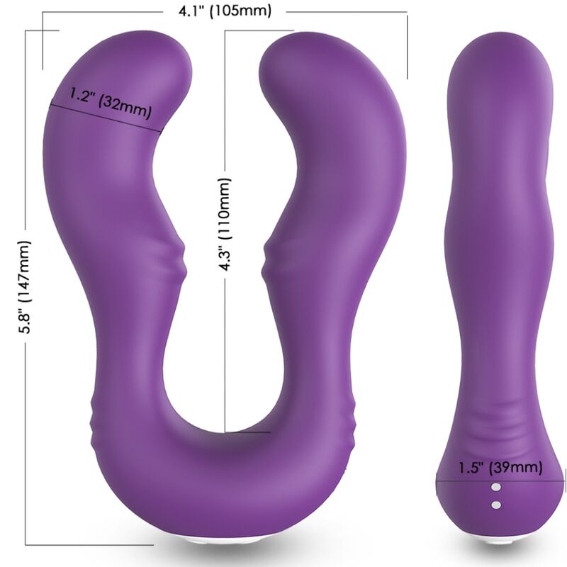 Armony Seraph Vibrator Double Remote Control Purple | Niks.fi verkkokauppa