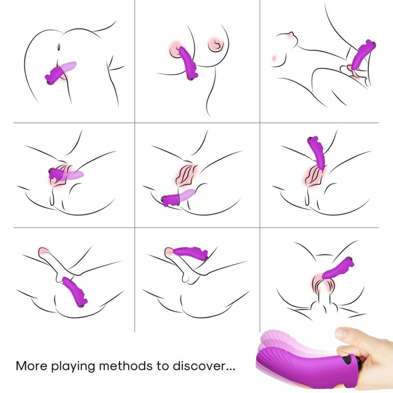 Armony Aurora Vibrator Finger Purple | Niks.fi verkkokauppa