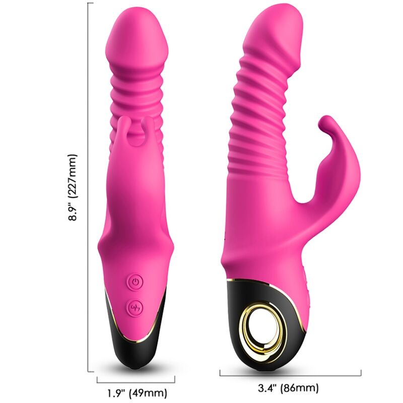 Zing Dildo Vibraattori Rabbit Fuksia | Niks.fi verkkokauppa