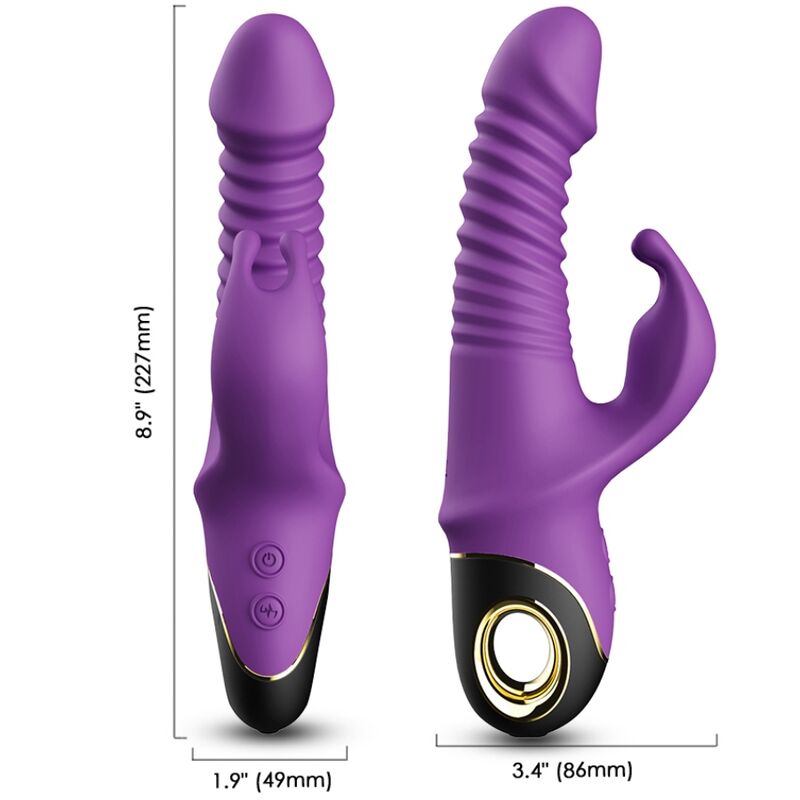 Zing Dildo Vibraattori Rabbit Purppura | Niks.fi verkkokauppa