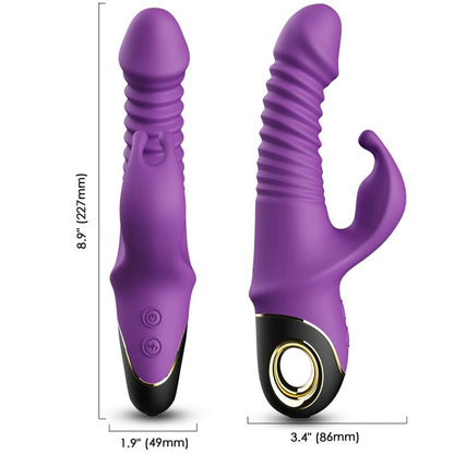 Zing Dildo Vibraattori Rabbit Purppura | Niks.fi verkkokauppa