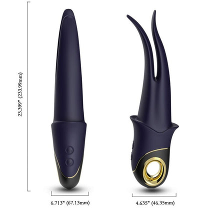 Armony Shadow Vibrator Double-Head Teasing Blue | Niks.fi verkkokauppa