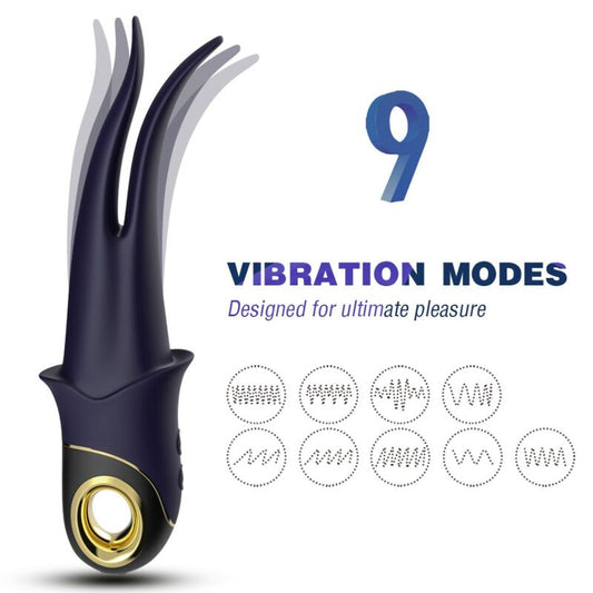 Armony Shadow Vibrator Double-Head Teasing Blue | Niks.fi verkkokauppa