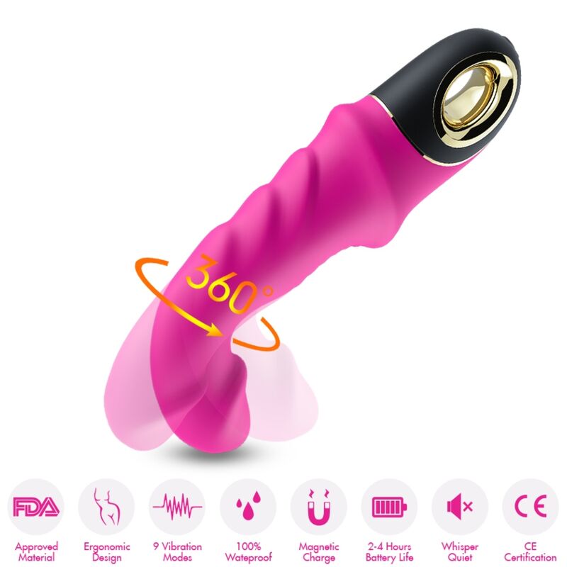 Armony Joyblade Dildo Vibrator Rotator Fuchsia | Niks.fi verkkokauppa